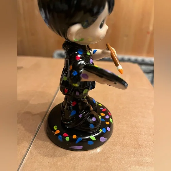 Gothic Cuties Precious Moments Handpainted Paint a Rainbow Boy - Picture 4 of 6